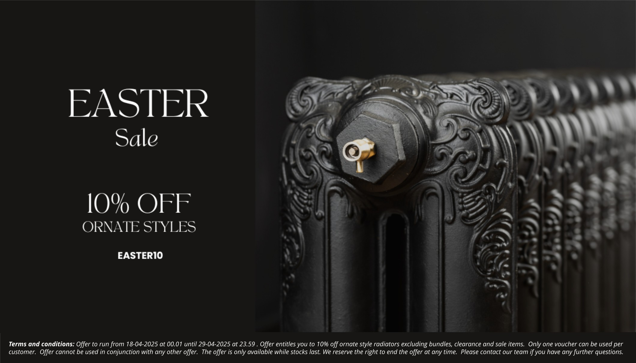 Cast iron radiators Easter Sale 2025