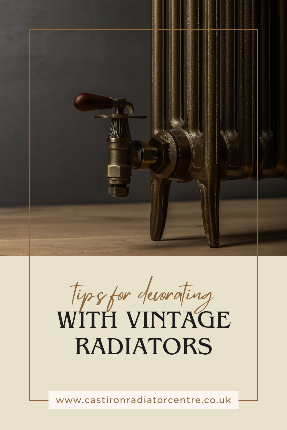 tips for decorating with vintage radiators