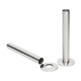 Satin Nickel Pipe Shrouds and Base Plates