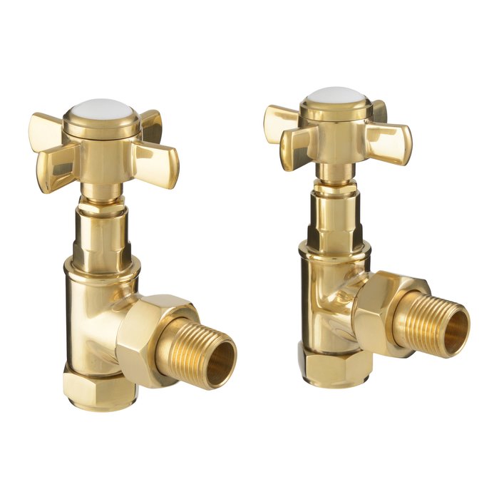 Shipston Brass Manual Radiator Valve Set (CDC-SHIPSTON-UNBR)