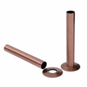 Pipe Shrouds and Base Plates - Antique Copper