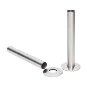 Pipe Shrouds and Base Plates - Satin Nickel