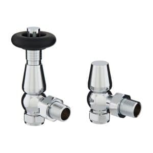 Stratford Thermostatic Radiator Valve Set - Chrome