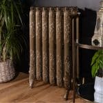 Balmoral 3 Column 768mm Cast Iron Radiator 10 Sections Antique Bronze ...
