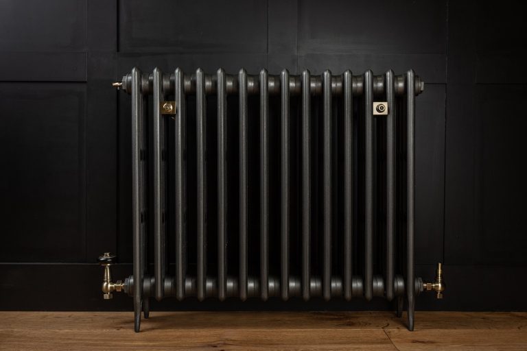 Traditional Victorian 4 Column 760mm Cast Iron Radiator 14 Section Matt ...